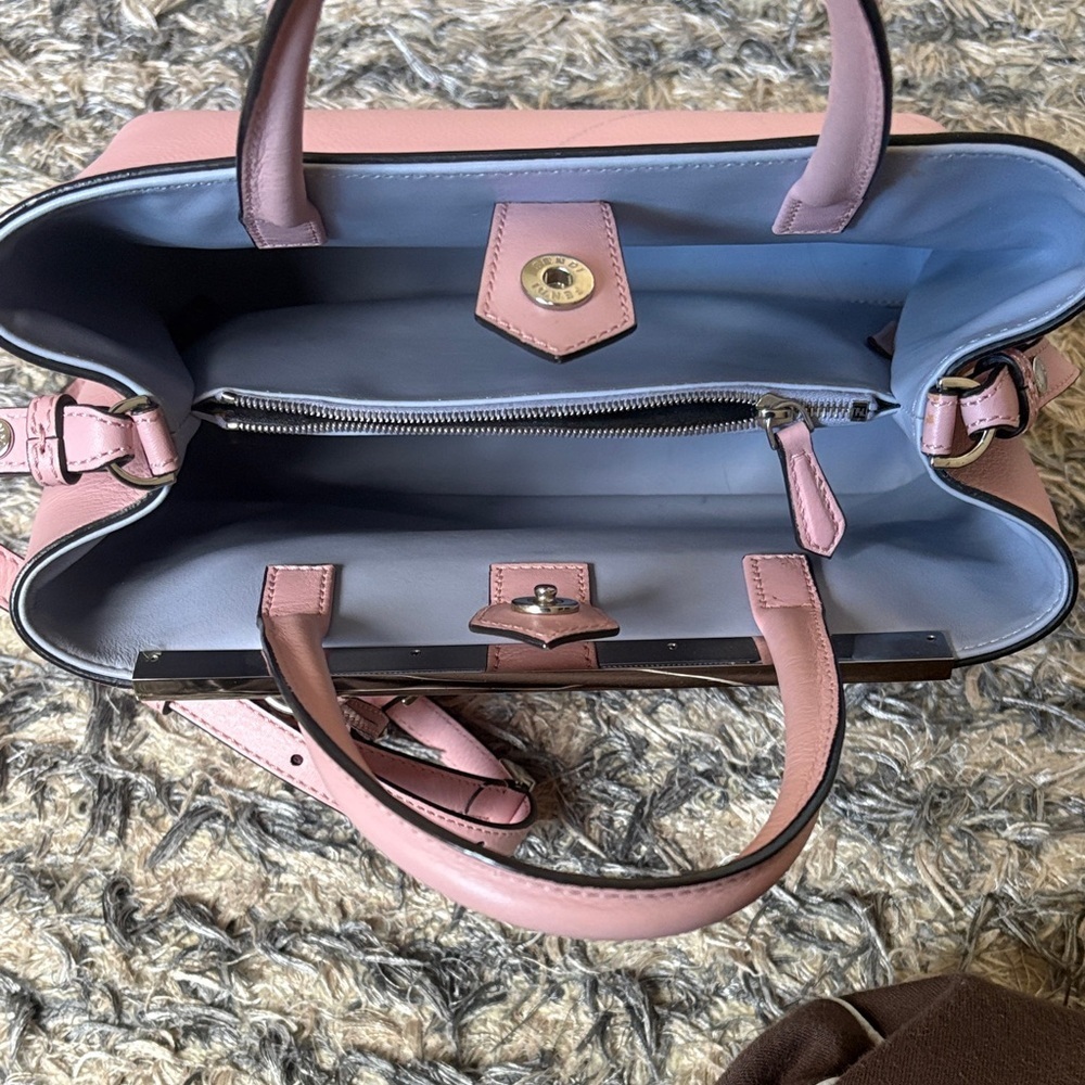 Fendi Light Pink Satchel Silver Hardware 8x11x5 - Picture 14 of 17